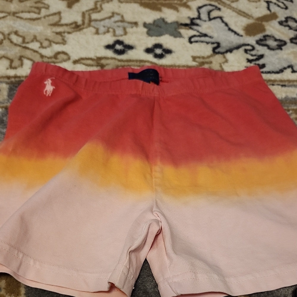 Ralph Lauren Women's Pink and Yellow Ombre Shorts